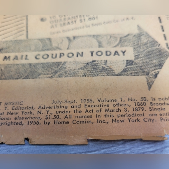 Strange Suspense Tales Vintage Comic Book - Black Cat Mystic July-September 1956 - Picture 3 of 11